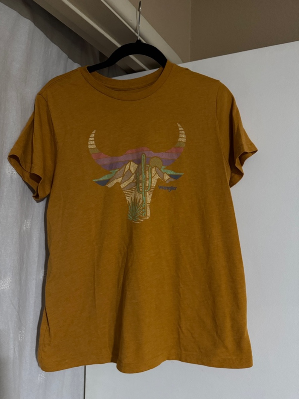 Wrangler Mustard Graphic Short-Sleeve Tee